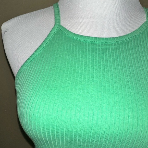 NWT Missguided Ribbed Racer Neck Mini Dress - Picture 3 of 5